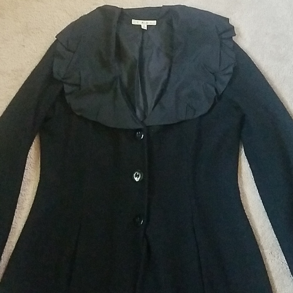 Cabi editor and chief black wool jacket